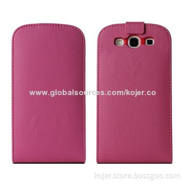 Mobile Phone Flip Cases for Samsung i9300 with TPU Inside for Precise Shape Fitting